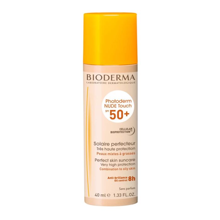Bioderma Photoderm Nude Touch Слънцезащитен оцветен крем за лице със светъл нюанс SPF мл