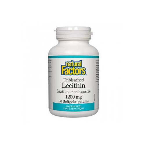 Natural Factors Lecithin Лецитин за здрав черен дроб 1200 мг х 90 софтгел капсули