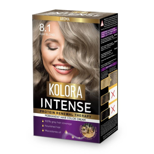 Kolora Intense Крем-боя за коса 8.1 Пепелно рус 50 мл