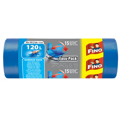 Fino Easy Pack Торби за смет 120 л 15 бр.