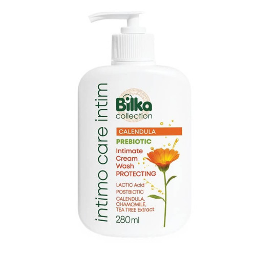 Bilka Intimo Care Calendula Защитен интимен крем-сапун с млечна киселина, пребиотик и постбиотик 280 мл