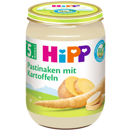 Hipp Био пюре пащърнак с картофи 5М+ 190 г