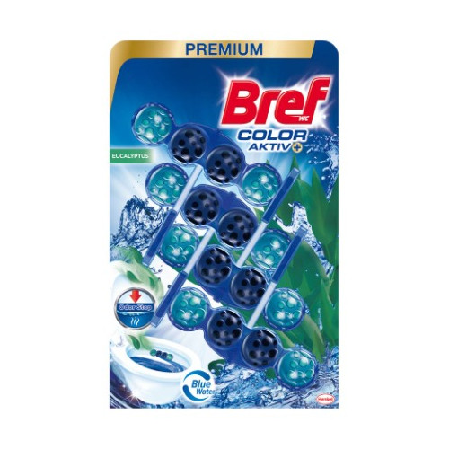  Bref WC Premium Color Aktiv Eucalyptus Ароматизатор за тоалетна 4 х 50 гр
