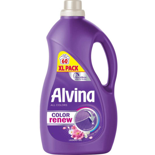 Alvina Color Deluxe Perfume Перилен препарат за цветни тъкани - лилав 2700 мл