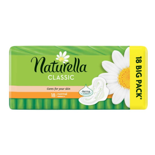 Naturella Classic Normal Дневни дамски превръзки с лайка 18 бр