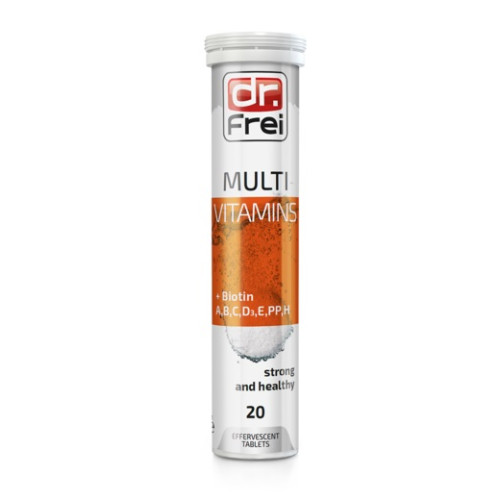 Dr. Frei Мultivitamins + Biotin х20 ефервесцентни таблетки