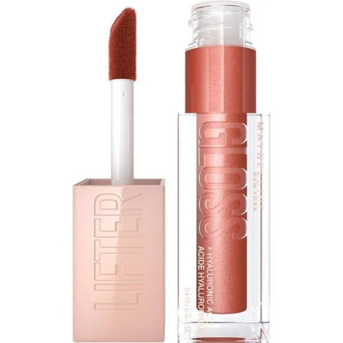Maybelline Lifter Gloss Хидратиращ гланц за обемни и плътни устни с хиалуронова киселина, цвят 009 Topaz