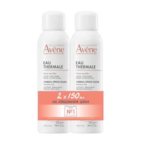 Avene Термална вода спрей 2 х 150 мл Комплект