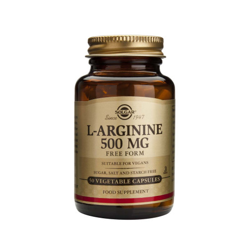 Solgar L-Arginine Л-Аргинин за здраво сърце 500 мг х50 капсули