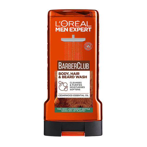 L’Oreal Men Expert Barber Club Мъжки душ-гел за тяло, коса и брада 300 мл