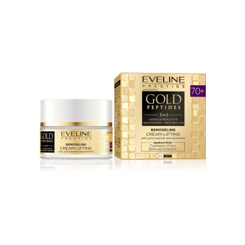 Eveline Gold Peptides Ремоделиращ лифтинг крем за лице 70+ 50 мл