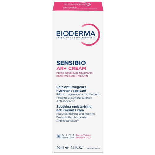 Bioderma Sensibio AR+ Успокояващ хидратиращ крем за чувствителна кожа със зачервявания 40 мл