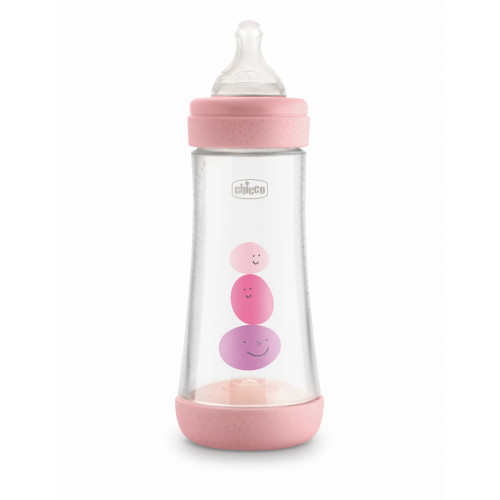 Chicco Perfect 5 Бебешко шише биберон за момиче PP 4М+ 300 мл Artsana Italia