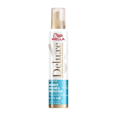 Wella Deluxe Wonder Volume & Protection Пяна за коса за обем и защита 200 мл 