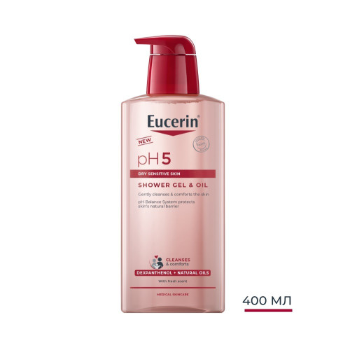 Eucerin pH5 Душ гел с натурални масла 400 мл