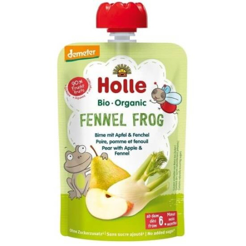 Holle Пауч круша, ябълка и фенел 6М+ 100 гр