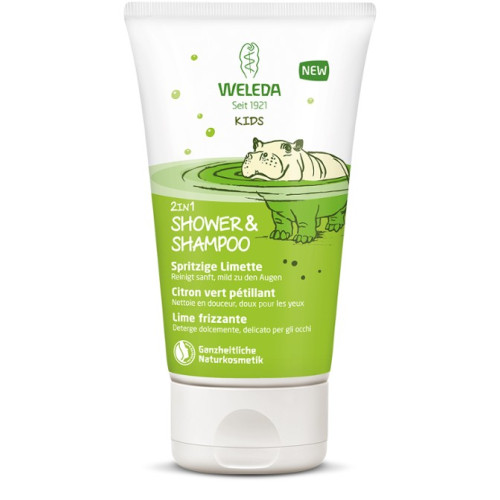 Weleda Kids Детски душ-гел и шампоан 2в1 с освежаващ лимон 150 мл