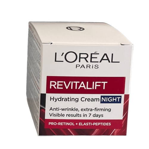 L’Oreal Revitalift Хидратиращ нощен крем за лице против бръчки 50 мл