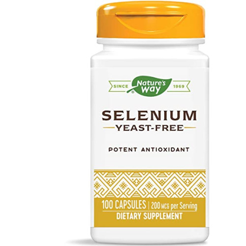 Nature's Way Selenium Селен за защита на клетките и тъканите от оксидативен стрес 200 мкг 100 капсули