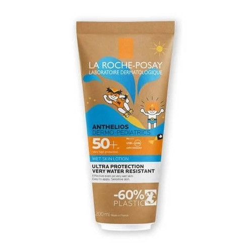 La Roche-Posay Anthelios Wet Skin SPF50+ Слънцезащитен лосион за деца 200 мл Еко опаковка