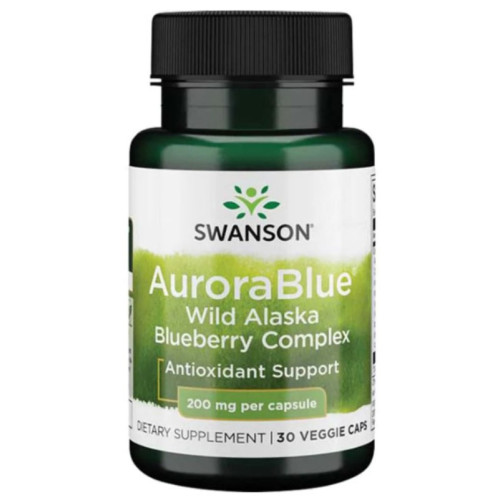 Swanson AuroraBlue Комплекс черна боровинка с антиоксидантен ефект х30 веге капсули