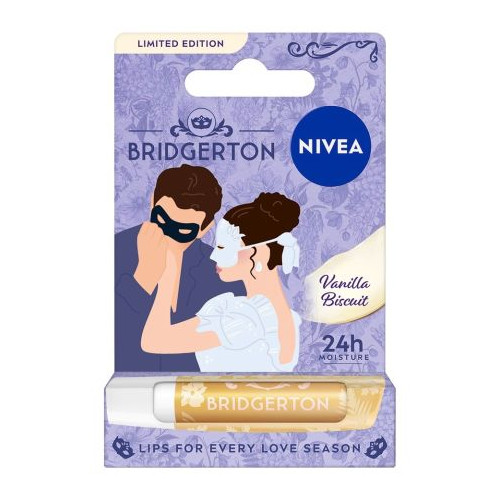 Nivea Bridgerton Балсам за устни Ванилова бисквита 4.8 g