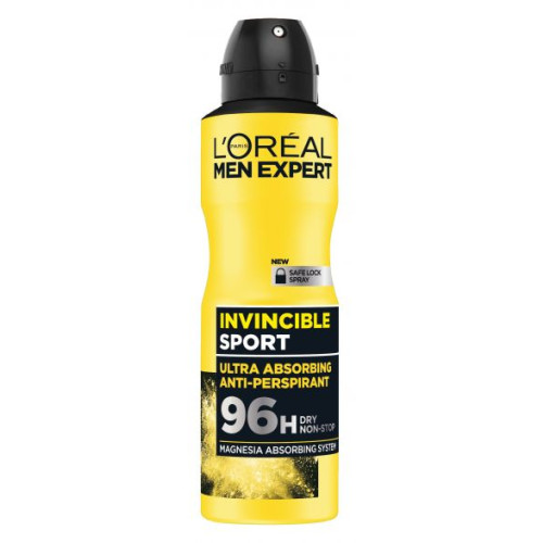 L’Oreal Men Expert Invincible Sport 96h Део спрей против изпотяване за мъже 150 мл