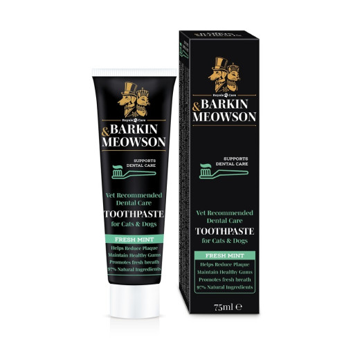 Barkin&Meowson Паста за зъби с пребиотик за куче и котка с вкус мента 75 мл
