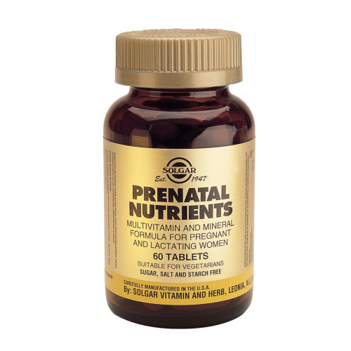 Solgar Prenatal Nutrients Нутриенти за бременни x60 таблетки