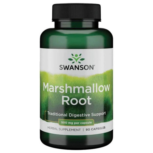 Swanson Marshmallow Root Корен от бяла ружа 500 мг х 90 капсули