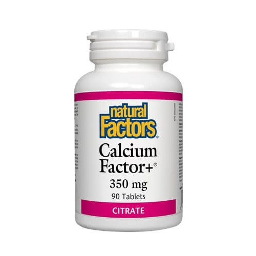 Natural Factors Calcium Factor+ Citrate Калций Фактор+ Цитрат 350 мг х 90 таблетки