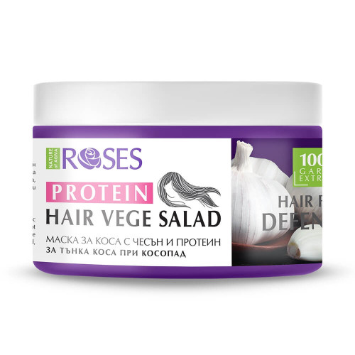  Agiva Roses Vege Salad Маска за коса при косопад с чесън и протеин 360 мл