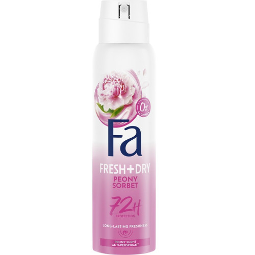 Fa Fresh & Dry Дезодорант спрей против изпотяване с аромат на божур до 72 часа 150 мл 