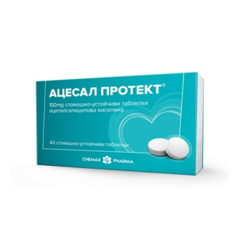Ацесал протект 100 мг х40 таблетки Chemax Pharma