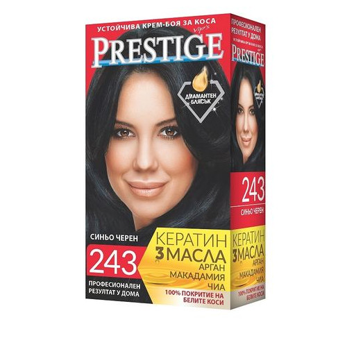 Престиж Крем боя за коса 243 Синьо Черен