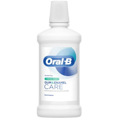 Oral-B Gum & Enamel Care Fresh Mint Вода за уста за заздравяване на венците и емайла с вкус на мента 500 мл