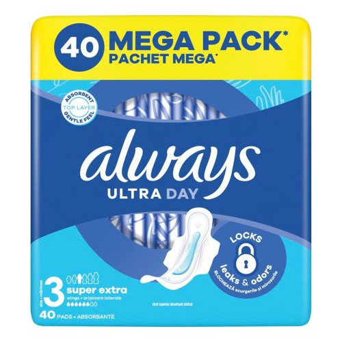 Always Ultra Day Дамски превръзки x 40 бр