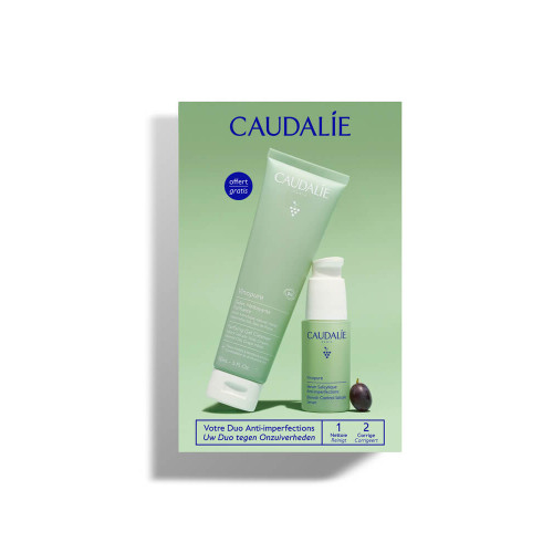 Caudalie Vinopure Салицилов серум против несъвършенства 30 мл New + Caudalie Vinopure Почистващ матиращ гел 150 мл New Комплект