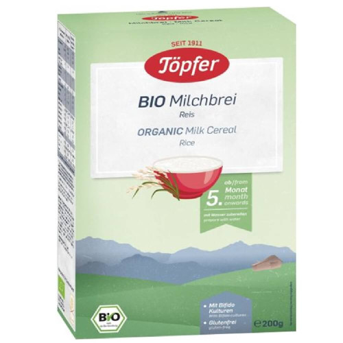 Topfer Bio Mлечна био каша с ориз 5M+ 200 гр 