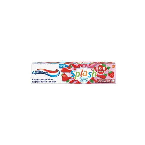 Aquafresh Splash Детска паста за зъби ягода 3-8 г 50 мл
