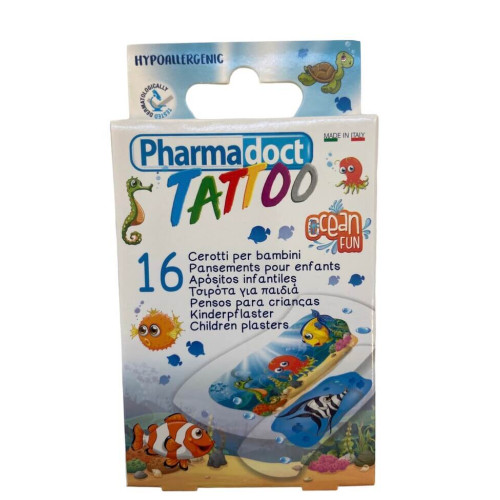 Pharmadoct Kids Tatto Детски пластири татуировка океан х 16 броя