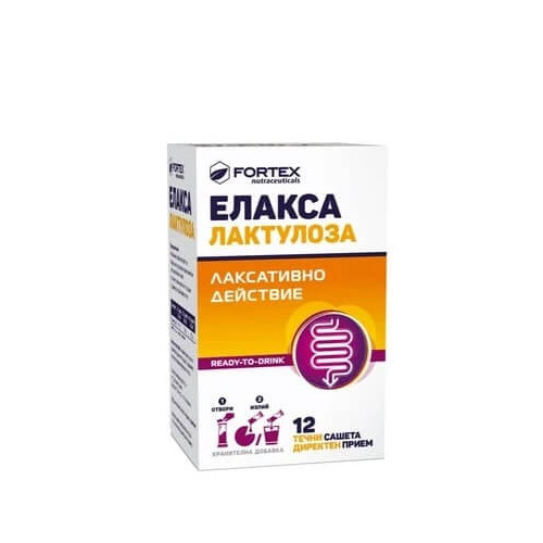Fortex Елакса лактулоза лаксативно действие х 12 сашета