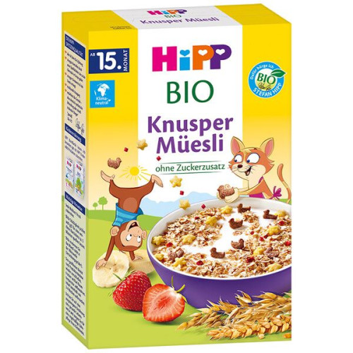 HiPP BIO Knusper Muesli Био хрупкаво мюсли 15М+ 200 гр