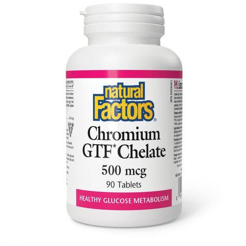 Natural Factors Хром GTF Хелат 500 µg 90 таблетки