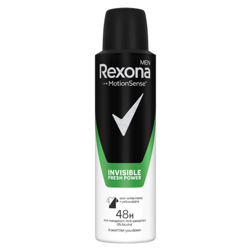 Rexona Men Invisible Fresh Power Део спрей против изпотяване за мъже 150 мл