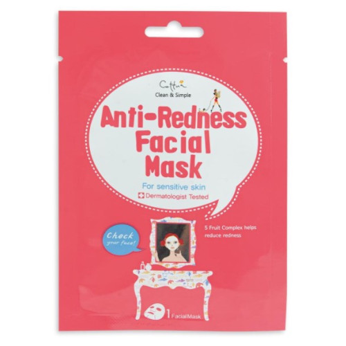 Cettua Anti-Redness Facial Mask Лист маска за лице против зачервявания 1 бр