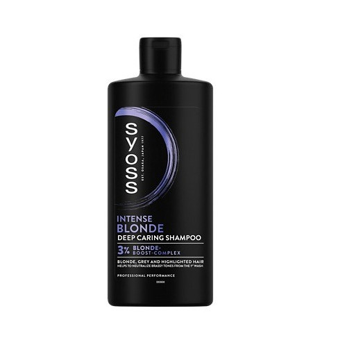 Syoss Intense Blonde Шампоан за руса и сива коса 440 мл