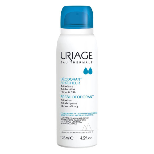 Uriage Eau Thermale Освежаващ дезодорант против изпотяване за чувствителна кожа 125 мл