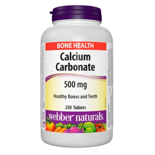 Webber Naturals Калций карбонат 500 мг x250 таблетки
