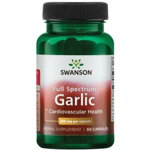 Swanson Garlic Пълен Спектър Чесън за здравето на сърцето х60 капсули